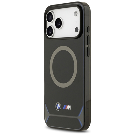 BMW M IML Metal Buttons & Logo MagSafe - Case iPhone 17 Pro Max (black-blue)