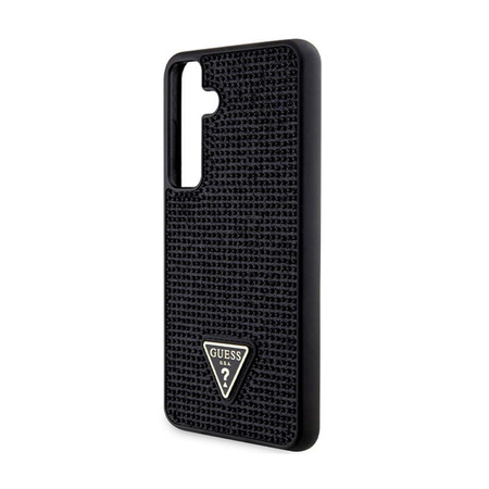 Guess Rhinestone Triangle - Etui Samsung Galaxy S24+ (czarny)