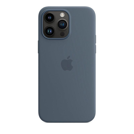 Apple Silikonhülle - Silikonhülle mit MagSafe für iPhone 14 Pro Max (sturmblau)
