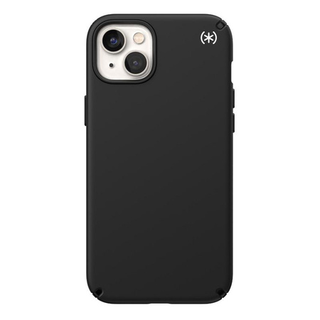 Speck Presidio2 Pro - Antibakterielles Gehäuse für iPhone 14 Plus (Schwarz / Schwarz / Weiß)