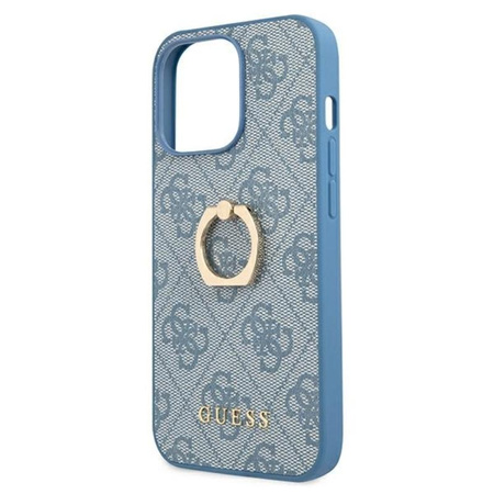 Pouzdro Guess 4G Ring Case - pouzdro pro iPhone 13 Pro (modré)