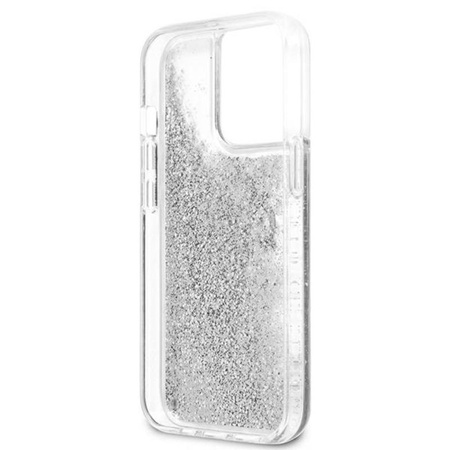 Guess Liquid Glitter 4G Big Logo - iPhone 13 Pro Max Case (silver)