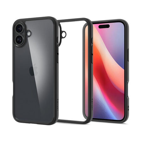 SPIGEN ULTRA HYBRID IPHONE 16 MATNĚ ČERNÝ