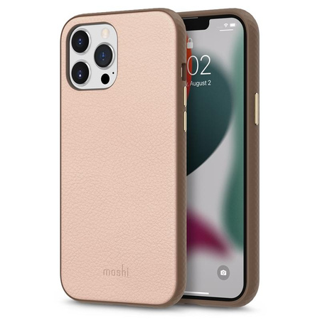 Moshi Overture - 3-in-1 iPhone 13 Pro Max Flip Case (antibakterielles NanoShield™) (Luna Pink)