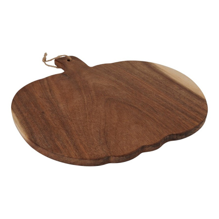 Alpina - Pumpkin-shaped wooden serving board 30x29 cm