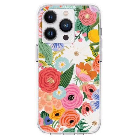 Rifle Paper Clear MagSafe - pouzdro pro iPhone 14 Pro (Garden Party Blush)