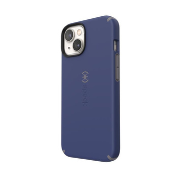 Speck CandyShell Pro + MagSafe - pouzdro pro iPhone 14 / iPhone 13 s povrchovou úpravou MICROBAN (pruská modrá / oblačná šedá)