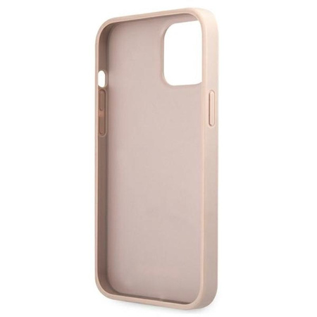 Guess 4G Printed Stripe - Coque iPhone 12 / iPhone 12 Pro (rose)
