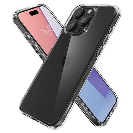 Spigen Ultra Hybrid - Coque pour iPhone 15 Pro Max (Transparent)