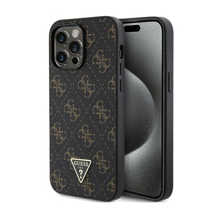 Guess 4G Triangle Metal Logo - iPhone 15 Pro Case (black)