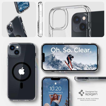Spigen Ultra Hybrid MagSafe - pouzdro pro iPhone 15 Plus / iPhone 14 Plus (černé)