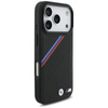 Custodia MagSafe con logo in metallo tricolore BMW M per iPhone 17 Pro (nera)