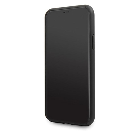Karl Lagerfeld Iconic Embossed Glitter Case - Coque pour iPhone 11 Pro Max (Noir)