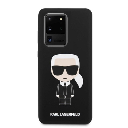 Pouzdro Karl Lagerfeld Fullbody Silicone Iconic - Samsung Galaxy S20 Ultra (černé)