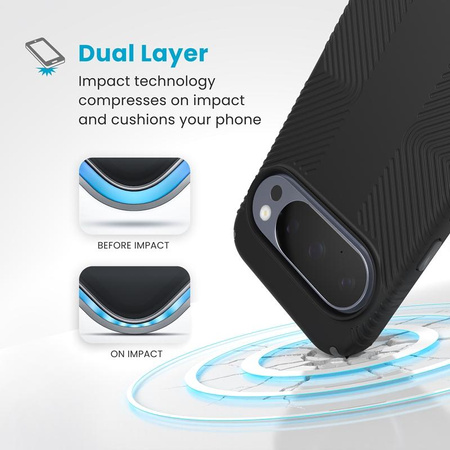 Speck Presidio2 Grip Magnet - Hülle Google Pixel 10 / Google Pixel 10 Pro (Black/Slate Grey)