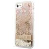 Guess Liquid Glitter Paisley - Etui iPhone SE 2022 / SE 2020 / 8 / 7 (Gold)