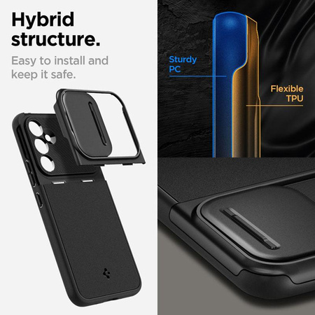 Spigen Optik Armor - Gehäuse für Samsung Galaxy A54 5G (Schwarz)