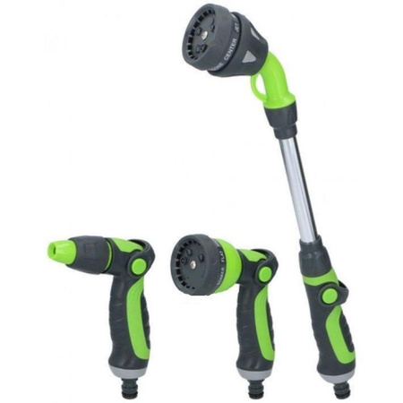 Kinzo - 3-piece watering gun set, 8 functions, spray selection