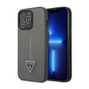 Guess Saffiano Triangle Logo Case - iPhone 14 Pro Case (silver)