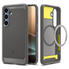 Spigen Rugged Armor MagSafe - Etui pour Samsung Galaxy S25 (Gris Marbre)