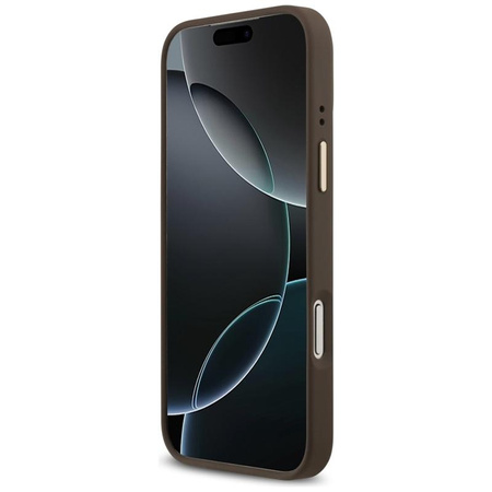 ETUI DO IPHONE 17 PRO MAX do MAGSAFE GUESS BRĄZOWE ORYGINALNE ELEGANCKIE