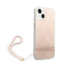 Guess 4G Print Cord - tok zsinórral iPhone 14 Plus (rózsaszín)