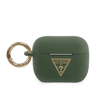 Guess Silicone Triangle Logo - Etui Airpods Pro (khaki)