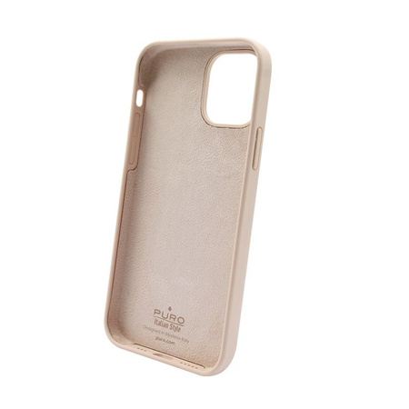 PURO ICON Cover - Coque pour iPhone 12 Mini avec protection antimicrobienne (Rose sable)