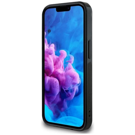 Guess IML fém csillogó 4G kör háromszög MagSafe - tok iPhone 16e (fekete)