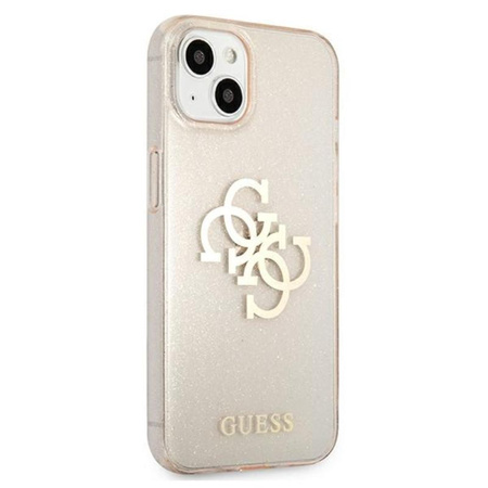 Guess Glitter 4G Big Logo - iPhone 13 mini Tasche (gold)