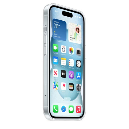 Apple průhledné pouzdro - Pouzdro MagSafe pro iPhone 15 (Čiré)