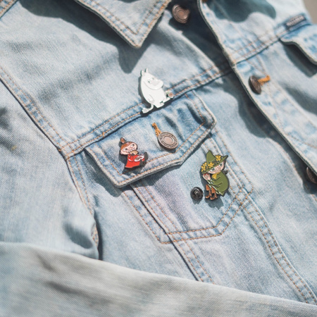 Mumin - Set aus 4 Ansteckbuttons für Kleidung oder Rucksack