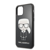 Karl Lagerfeld Double Layer Glitter Iconic - iPhone 11 Tasche (schwarz)