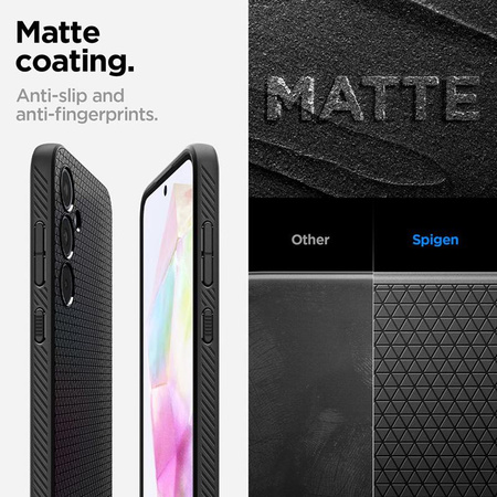 Spigen Liquid Air - Case for Samsung Galaxy A35 5G (Matte Black)