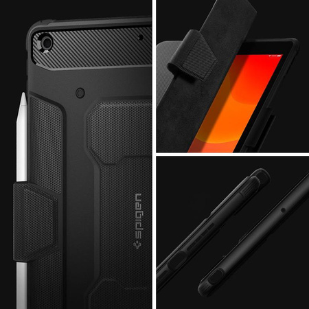 Spigen Rugged Armor Pro - Gehäuse für iPad 10.2" (2021-2019) (Schwarz)