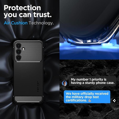 Spigen Rugged Armor - Etui pour Samsung Galaxy A25 5G (Noir)