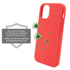 PURO ICON Cover - Coque pour iPhone 12 Mini avec protection antimicrobienne (rouge)