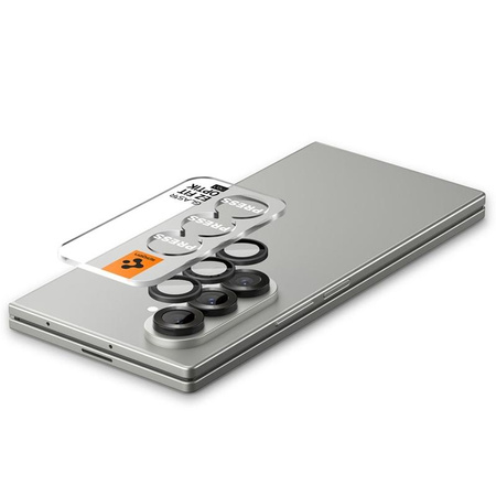 Spigen Optik Pro HD GLAS.TR EZ Fit kameravédő 2-Pack - Lencsevédő üveg Samsung Galaxy Z Fold 7 (2 db)(Fekete)