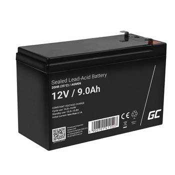 Green Cell - AGM VRLA 12V 9Ah karbantartást nem igénylő akkumulátor UPS-hez