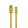WEKOME WDC-161 Sakin sorozat - USB-A és USB-C gyors töltés 6A csatlakozókábel 1 m (arany)