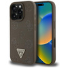Guess Grained Hot Stamp Peony Triangle Logo MagSafe - Case for iPhone 16 Pro Max (brown)