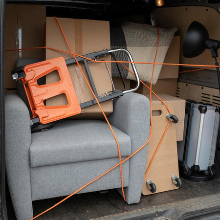 Black&Decker - Corde de transport avec éléments réfléchissants + 4mm / 20m enrouleur