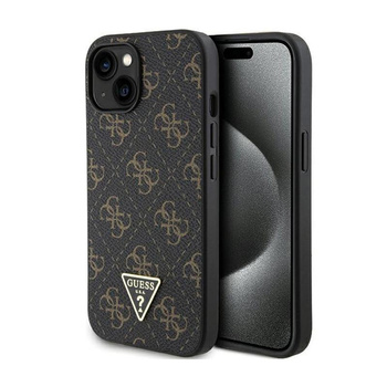 Guess 4G Triangle Metal Logo - iPhone 15 Case (black)
