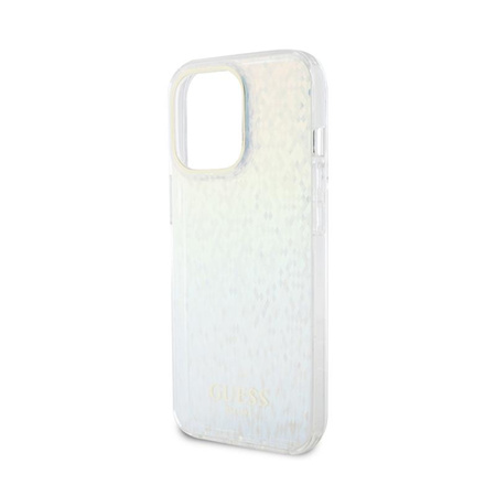 Guess IML Faceted Mirror Disco Iridescent - pouzdro pro iPhone 15 Pro Max (duhové)