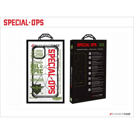 Element Case Special Ops X5 MagSafe - Pancerne etui iPhone 14 Pro (Mil-Spec Drop Protection) (Smoke/Black)