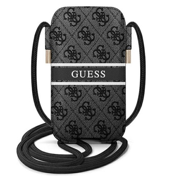 Guess 4G Printed Stripe Pouch - Handytasche L (grau)