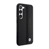 BMW Leder strukturiert & gestreift - Tasche für Samsung Galaxy S23+ (schwarz)