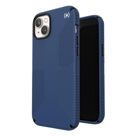 Speck Presidio2 Grip MagSafe - Non-slip iPhone 14 Plus Case (Coastal Blue / Black / White)