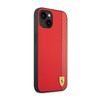 Ferrari Carbon - pouzdro pro iPhone 14 Plus (červené)