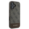 Guess 4G Bottom Stripe - iPhone 16 Plus Tasche (braun)